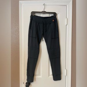 Aviator nation charcoal moto sweatpants.